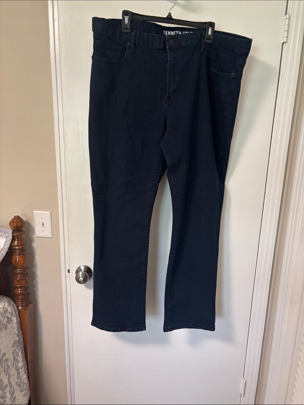 Kenneth Cole Men’s Navy Straight Jeans